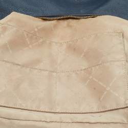 Pre Owned Michael Kors Navy Blue Leather Lydia Shoulder Bag