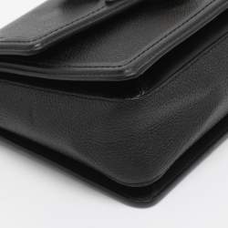 مملوكة مسبقًا حقيبة كتف مايكل كورس جيسي جلد أسود متوسطة