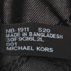 مملوكة مسبقًا حقيبة كتف مايكل كورس جيسي جلد أسود متوسطة