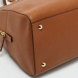مملوكة مسبقًا Michael Kors Brown Leather Large Sandrine Satchel