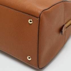 مملوكة مسبقًا Michael Kors Brown Leather Large Sandrine Satchel