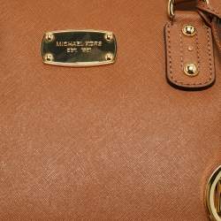 مملوكة مسبقًا Michael Kors Brown Leather Large Sandrine Satchel