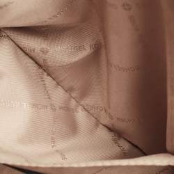 Pre Owned حقيبة كروس مايكل كورس جيت سيت دوم قماش مغطى بتوقيع بني داكن