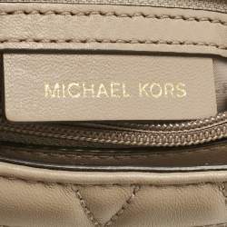 مملوكة مسبقًا Micheal Kors Beige Quilted Leather Large Sloan Shoulder Bag