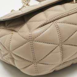 مملوكة مسبقًا Micheal Kors Beige Quilted Leather Large Sloan Shoulder Bag