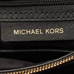 Pre Owned Michael Kors Black Saffiano Leather Mini Cynthia Tote