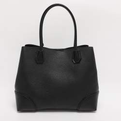 Pre Owned Michael Kors Black Leather Large Mercer Gallery Tote