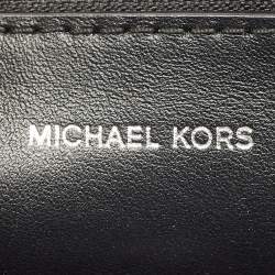 Pre Owned Michael Kors Black Leather Studded Cece Top Handle Bag
