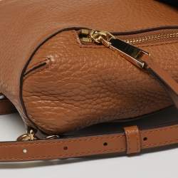 Pre Owned Michael Kors Brown Leather Extra Small Viv Backpack