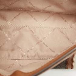 Pre Owned Michael Kors Multicolor Signature Coated Canvas and Faux Leather Large Whitney Shoulder Bag