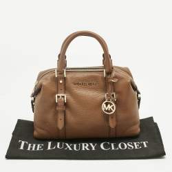 Pre Owned Michael Kors Brown Leather Small Ginger Satchel