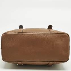 Pre Owned Michael Kors Brown Leather Small Ginger Satchel