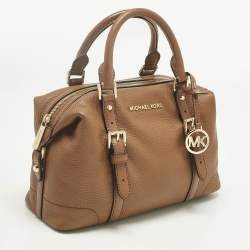 Pre Owned Michael Kors Brown Leather Small Ginger Satchel