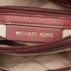 Pre Owned Michael Kors Burgundy Quilted Leather Small Sloan Shoulder Bag