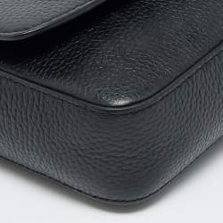 Pre Owned Michael Kors Izzy Large Black Leather Chain Clutch