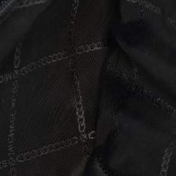 Pre Owned Michael Kors Izzy Large Black Leather Chain Clutch