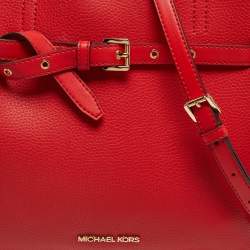 مملوكة مسبقًا Michael Kors Emilia Large Red Leather Tote