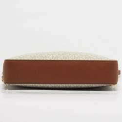 مملوكة مسبقًا Michael Kors Jet Set Camera Brown/Off White Signature Coated Canvas and Leather Crossbody Bag