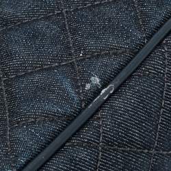 مملوكة مسبقًا حقيبة كتف دينم مبطن أزرق كحلي صغير مايكل كورس سلون