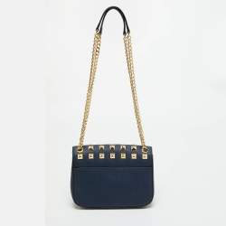 مملوكة مسبقًا حقيبة كتف مايكل كورس مرصعة سلوان جلد برتقالية