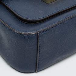 مملوكة مسبقًا حقيبة كتف مايكل كورس مرصعة سلوان جلد برتقالية