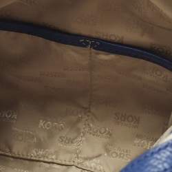 Pre Owned حقيبة مايكل كورس "فولتون" جلد أزرق