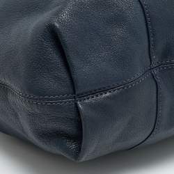 Pre Owned حقيبة هوبو مايكل كورس إيدي جلد أزرق بحري