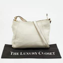 مملوكة مسبقًا Michael Kors Off White Leather Hobo