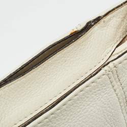 مملوكة مسبقًا Michael Kors Off White Leather Hobo