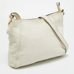 مملوكة مسبقًا Michael Kors Off White Leather Hobo