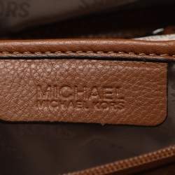 Pre Owned Michael Kors Hamilton Large Tan Leather Tote