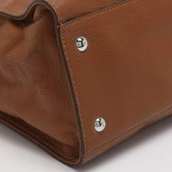 Pre Owned Michael Kors Hamilton Large Tan Leather Tote