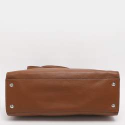 Pre Owned Michael Kors Hamilton Large Tan Leather Tote