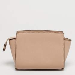 Pre Owned Michael Kors Selma Mini Blush Pink Saffiano Leather Crossbody Bag