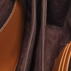 مملوكة مسبقًا Michael Kors Greenwich Medium Signature Brown Coated Canvas and Leather Top Handle Bag