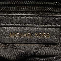 Pre Owned Michael Kors Avril Small Black Leather Satchel