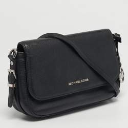 مملوكة مسبقًا Michael Kors Bedford Legacy Flap Black Leather Crossbody Bag