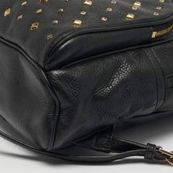 مملوكة مسبقًا Michael Kors Studded Abbey Black Leather Backpack