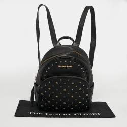 مملوكة مسبقًا Michael Kors Studded Abbey Black Leather Backpack