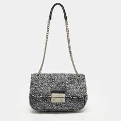 مملوكة مسبقًا حقيبة كتف مايكل كورس سلوان كبيرة جلد أرجواني