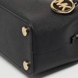 مملوكة مسبقًا Michael Kors Savannah Black Leather Satchel