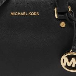 مملوكة مسبقًا Michael Kors Savannah Black Leather Satchel