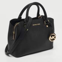 مملوكة مسبقًا Michael Kors Savannah Black Leather Satchel