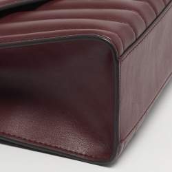 مملوكة مسبقًا حقيبة كتف مايكل كورس ويتني متوسطة جلد مبطن نبيذي بقلّاب