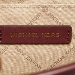مملوكة مسبقًا حقيبة كتف مايكل كورس ويتني متوسطة جلد مبطن نبيذي بقلّاب