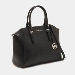 Pre Owned Michael Kors Ciara Black Leather Satchel