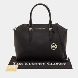 Pre Owned Michael Kors Ciara Black Leather Satchel