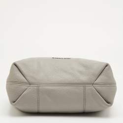 Pre Owned حقيبة كتف مايكل كورس جت سيت جلد رمادي