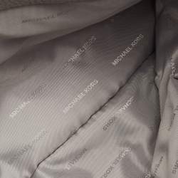 Pre Owned حقيبة كتف مايكل كورس جت سيت جلد رمادي