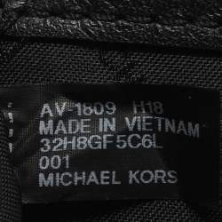 Pre Owned Michael Kors Padlock Black Leather Chain Shoulder Bag